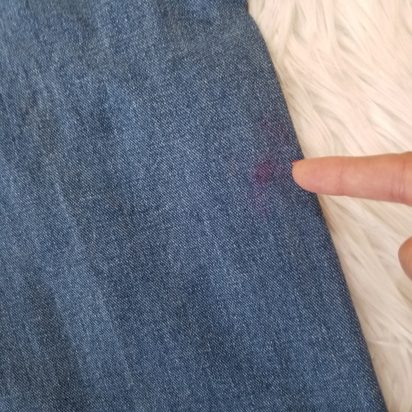 SHEIN High Waist Wide Leg Jeans with Holes on the Knees Color Washed Blue Size M - Picture 9 of 16